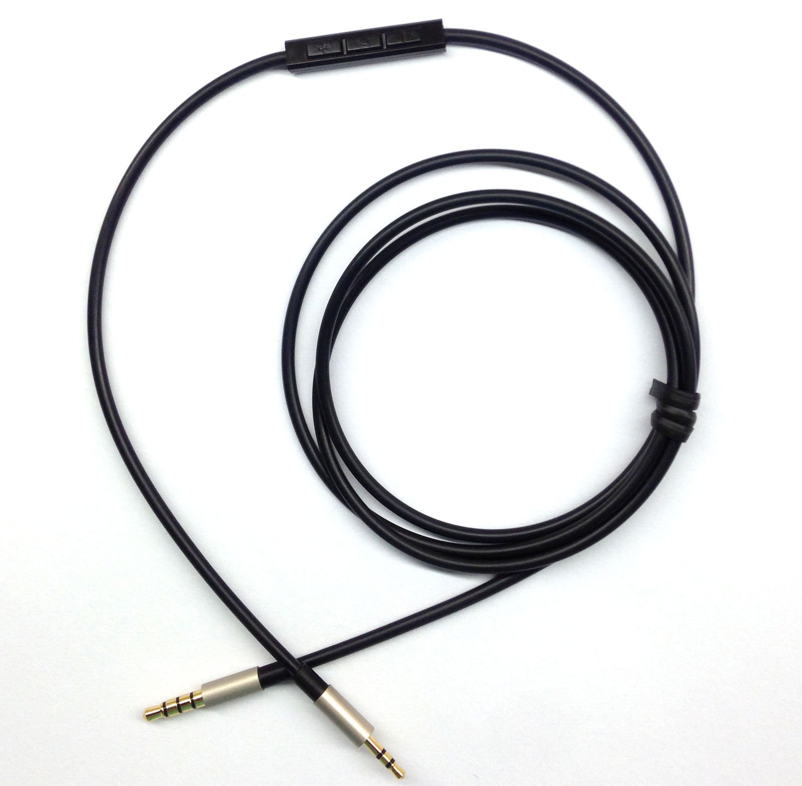 Negro nuevo cable de audio de reemplazo con micrófono remoto de volumen para iPhone iPod iPad para JBL Synchros S300 y S300I S300 A S500 S700 S400BT j56bt E40BT E30 E40 e50bt S400BT Auriculares por nueva neomusicia