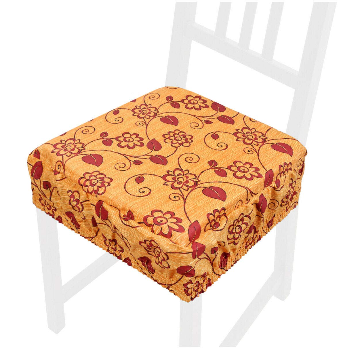 Emmevi Cuscino Sedia Sfoderabile Vestisedia Zig Zag – Mod. AZALEA11L, Rosso, 40x40 Cm, Made In Italy