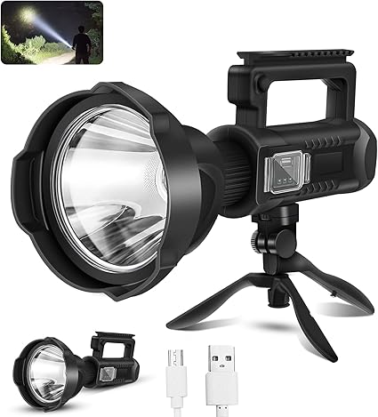 Chanarily Rechargeable Flashlight Searchlight Waterproof Photo