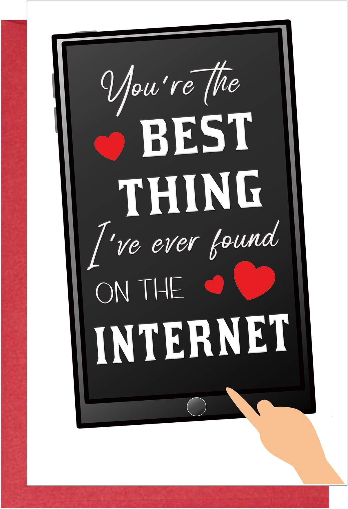 Funny Anniversary Card for Boyfriend Girlfriend, Husband Wife Birthday Card, Best Thing on Internet…