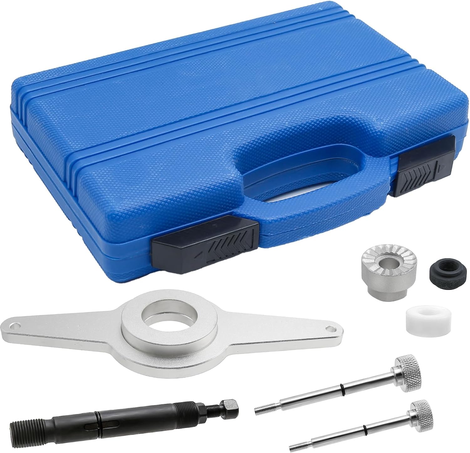 7 Pieces/Set Vibration Damper Holding Tool Crankshaft Pulley Removal Shock Absorber T10531 Replacement for TFSi EA888 1.8L 2.0L