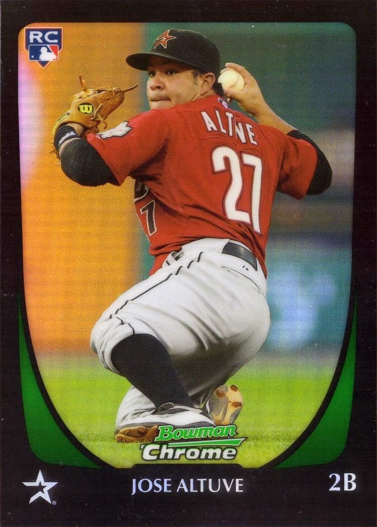 2011 Bowman Chrome Draft Refractor Baseball #11 Jose Altuve Rookie Card