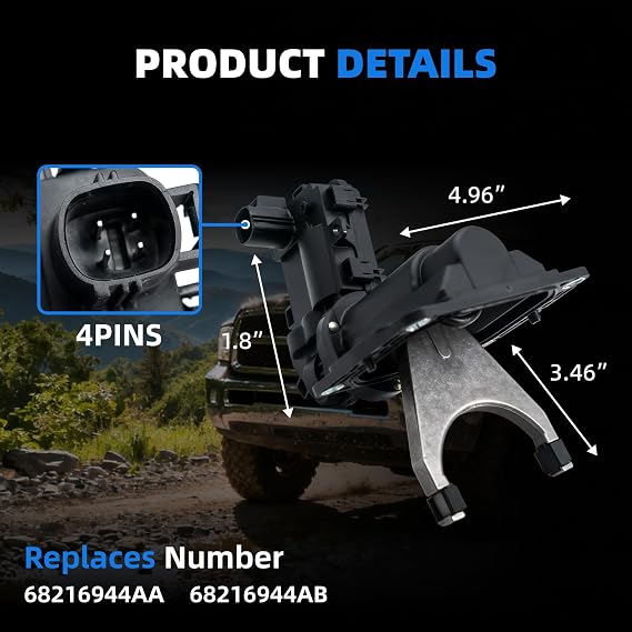 4x4 Front Axle Actuator Fork Disconnect Assembly
