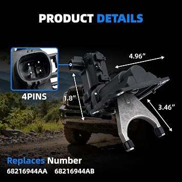 4x4 Front Axle Actuator Fork Disconnect Assembly