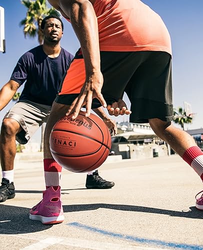 Miniatura 8 de AboveGenius 1 paquete de pelotas de baloncesto para exteriores, tamaño oficial 7, tamaño 5, pelotas de baloncesto de goma para interiores para