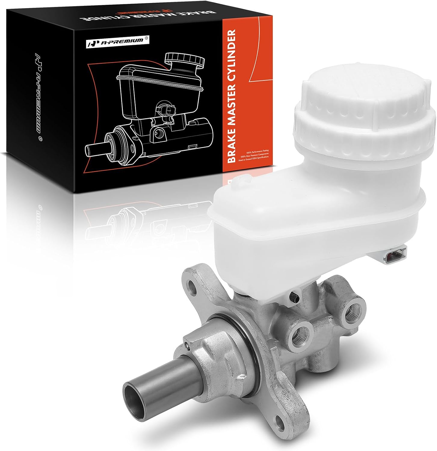 A-Premium Brake Master Cylinder with Reservoir and Sensor for Mitsubishi Eclipse (2009–2011 Automatic)