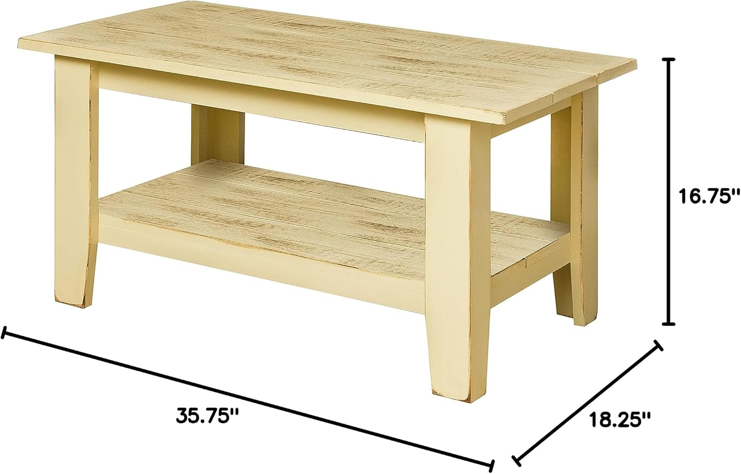 Furniture Barn USA Country-Style Coffee Table, Burgundy