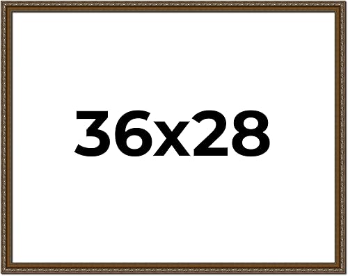 Miniatura 258 de Marco de fotos completo de madera dorada envejecida de 16 x 20 pulgadas con plexiglás acrílico UV, parte trasera de tablero de espuma y accesorios