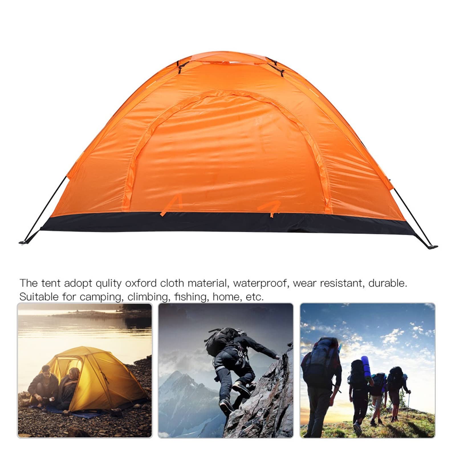 tenda da esterno Tenda impermeabile per il tempo libero per una persona all'aperto per l'arrampicata in campeggio e pesca