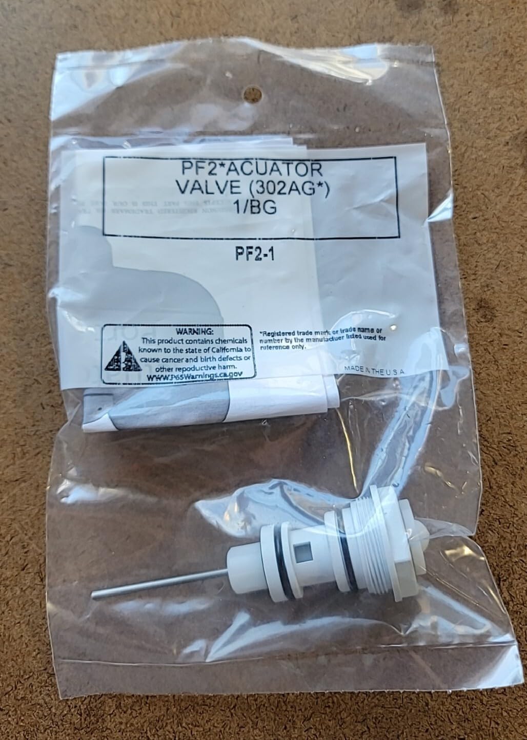 Replacement for PF/2* Energizer* Actuator Model 150-403 used by Gerber, Geberit, Eljer, Zurn