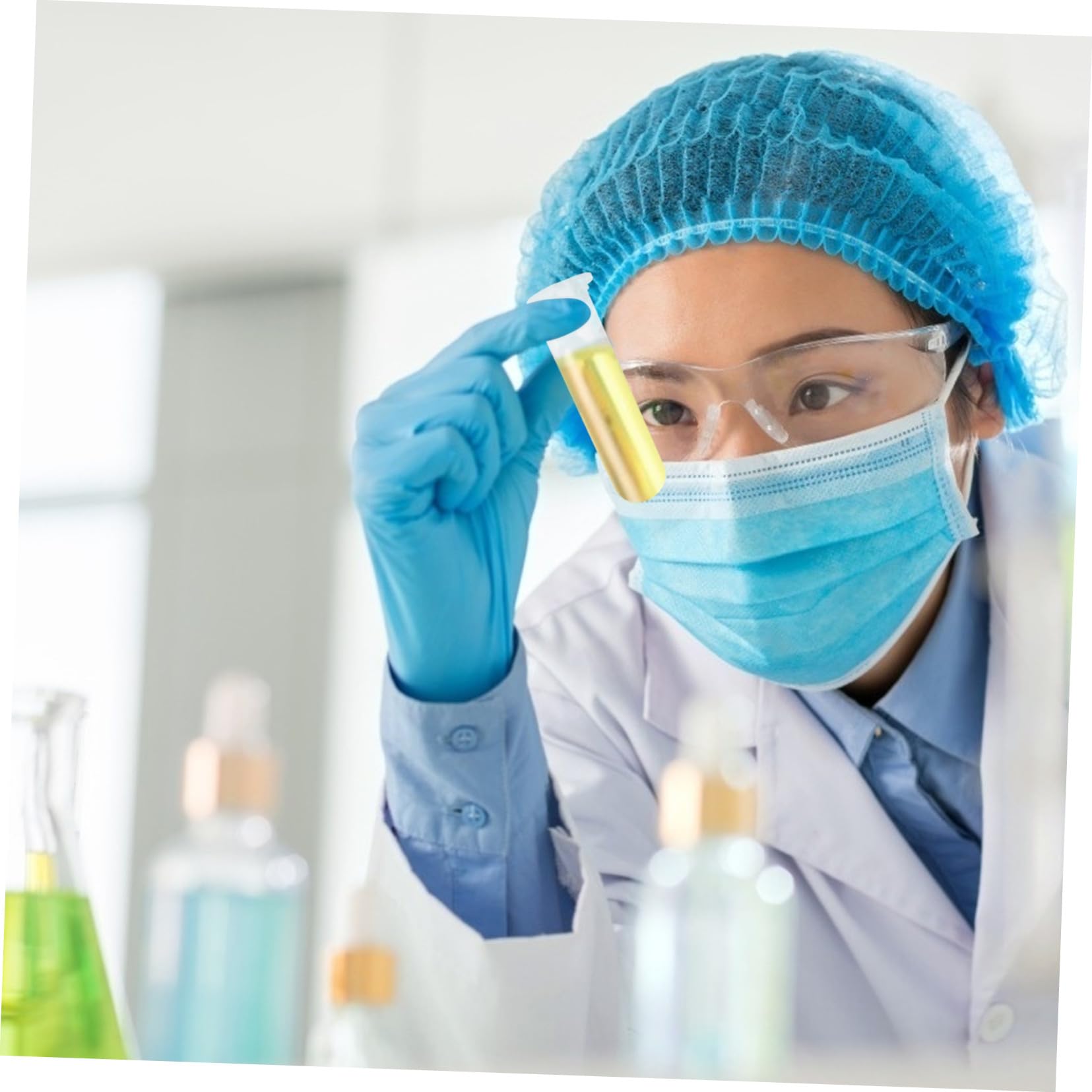 Hemobllo 300pezzi Provette da Centrifuga in Pe Trasparenti Provette per Laboratorio Fiale per Esperimenti di Centrifuga