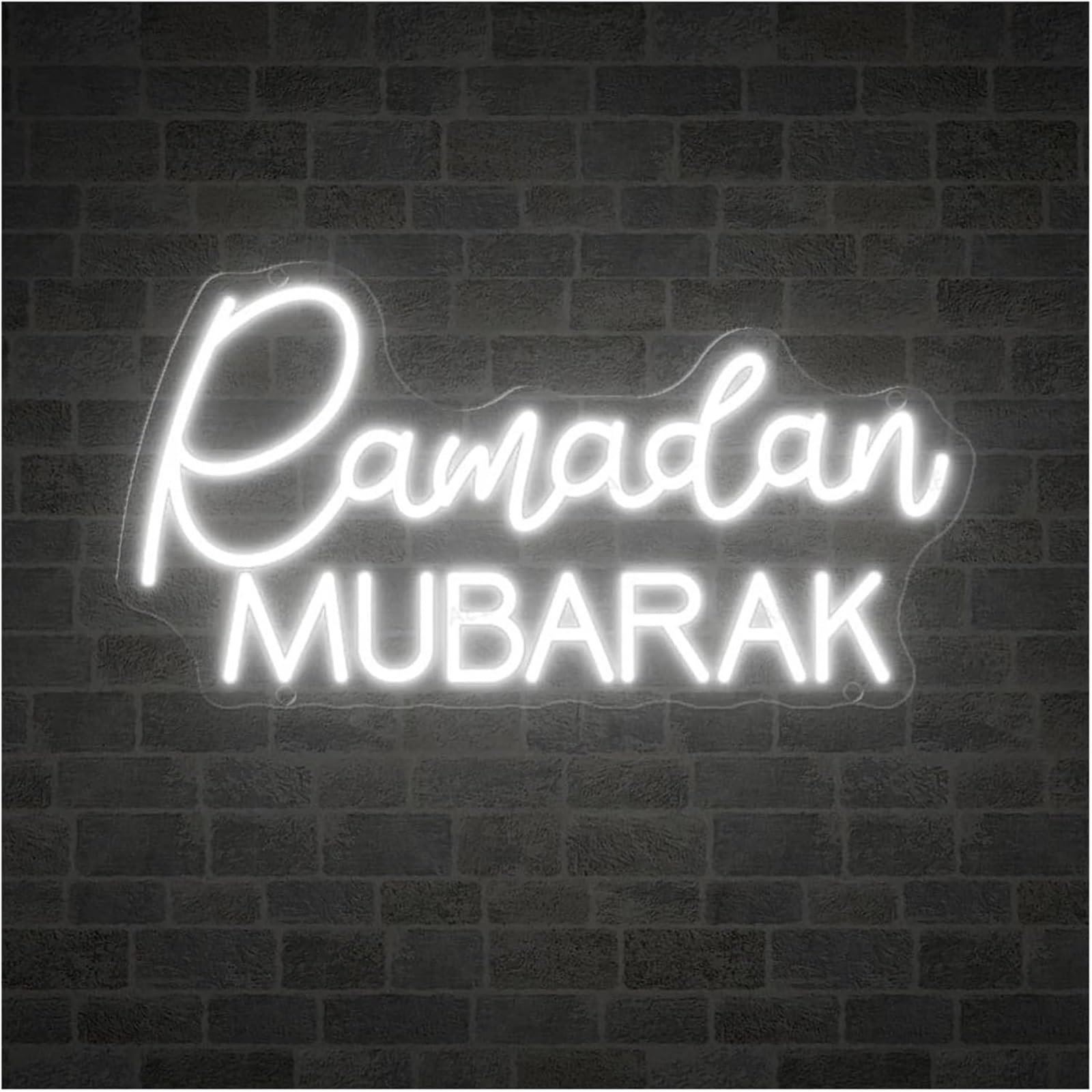 Neon Per lampada al neon Ramadan Mubarak per insegna luminosa 28cmx40cm