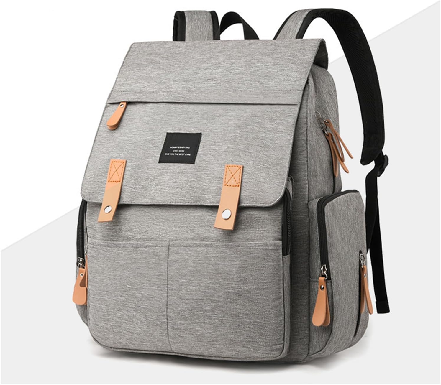 Diaper Bag Backpack Travel Pack with Stroller Strap, Large Waterproof Baby Diaper Bag with Insulated Pocket