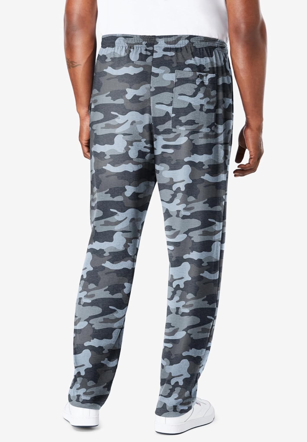 KingSize Men's Big & Tall Lightweight Jersey Open-Bottom Sweatpants - Image 2