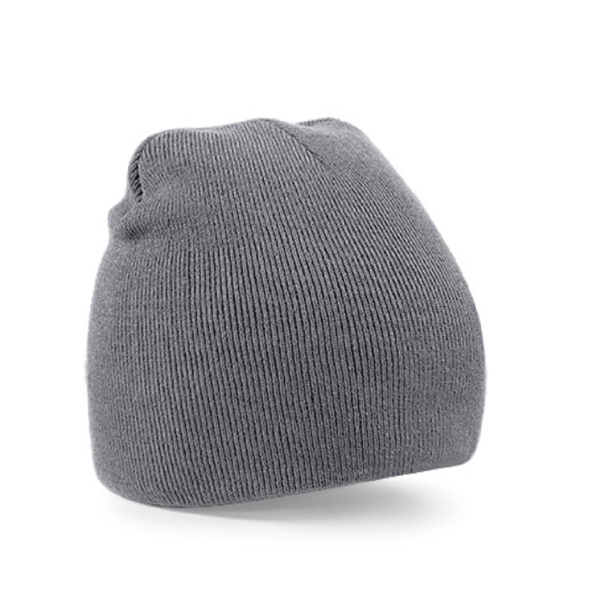Beechfield Beanie knitted hat in Heather