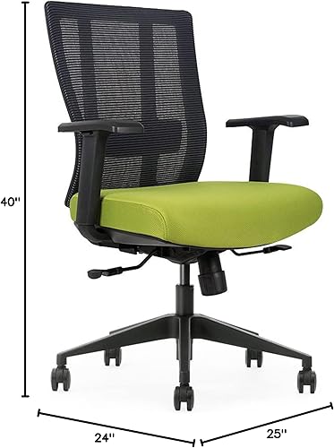 Miniatura 2 de Silla de oficina ergonómica  Malla transpirable  Soporte lumbar ajustable con reposabrazos 3D función de inclinación y ruedas giratorias de 360