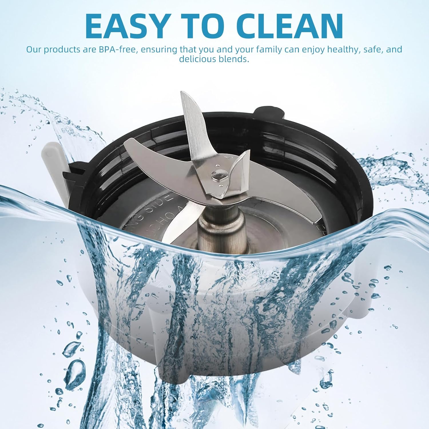 Oster Pro 1200 Blender Replacement Parts Kit - Includes Cutter Blade (164160), Jar Base Cap (179854-000-000) & 4 Silicone Gaskets (182341-000-842) | Full 3-in-1 Set for Oster 1200 Series Blenders