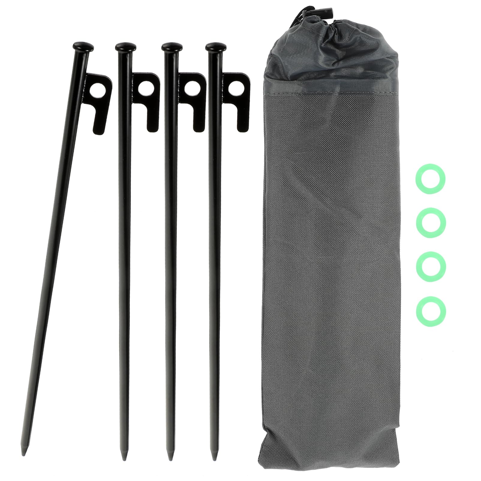Estacas para toldos Toyvian de metal grueso para evitar que el viento levante su carpa