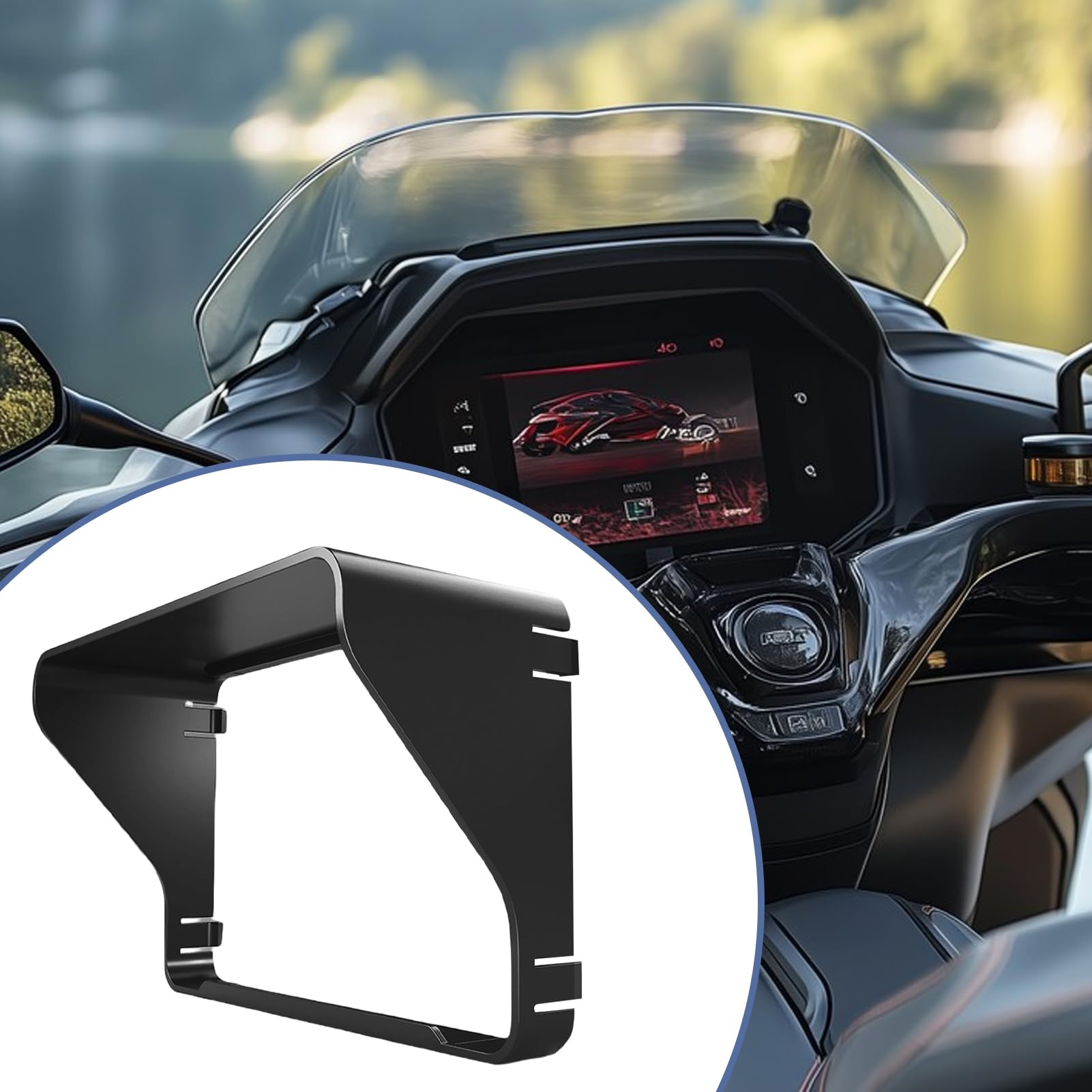 Copri Cruscotto Moto - Parasole per il Cruscotto della Moto | Protezione Riflettente per la Visiera di Navigazione per Uso Esterno per Amanti di Scooter, Motocicli e Ciclismo