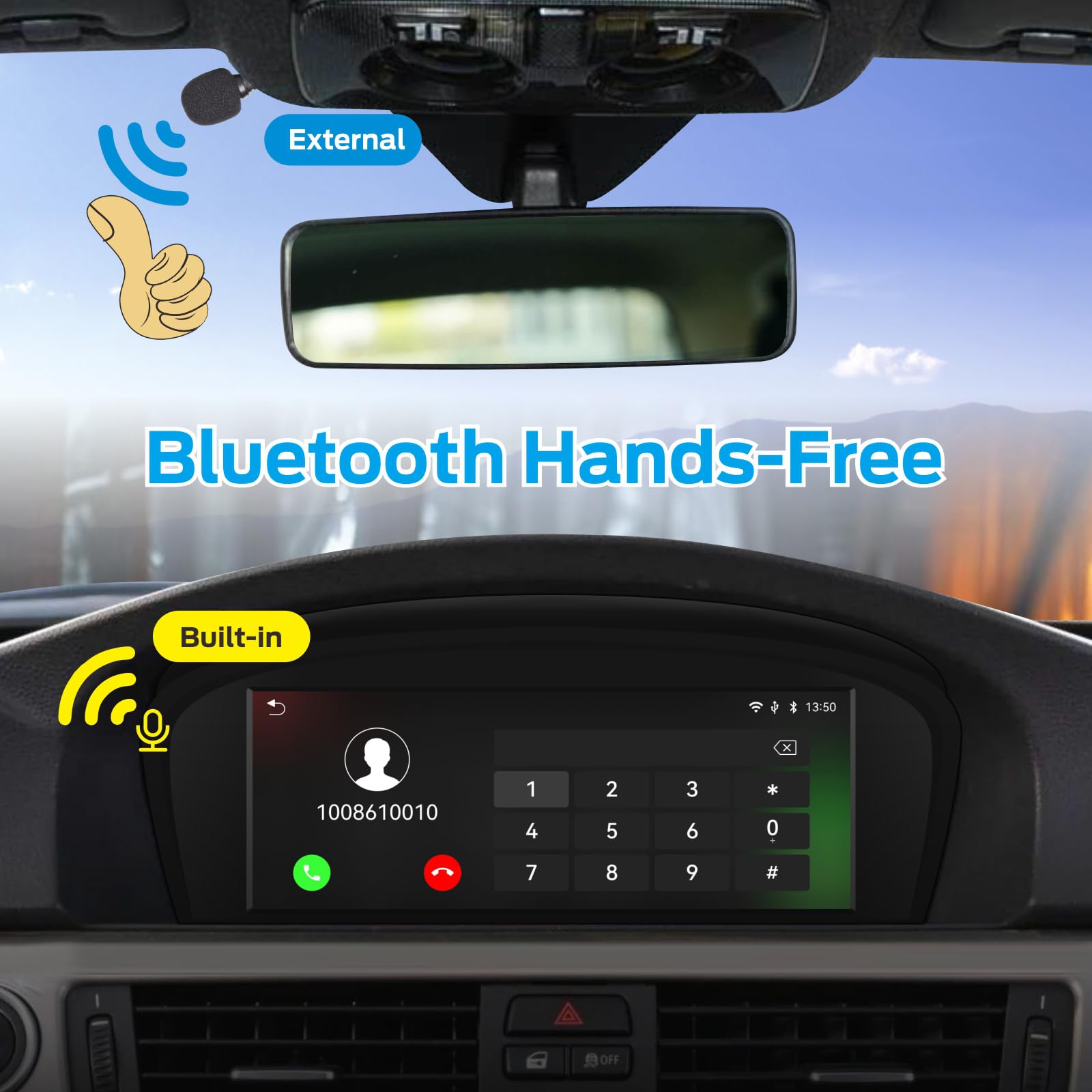 Fast Boot Linux Radio samochodowe kompatybilne z BMW serii 3/5 E60 E61 E63 E64 E90 E91 E92 (2005-2008) CCC iDrive Upgrade | Bluetooth / Wireless CarPlay/Android Auto | Retains Kontrole OEM