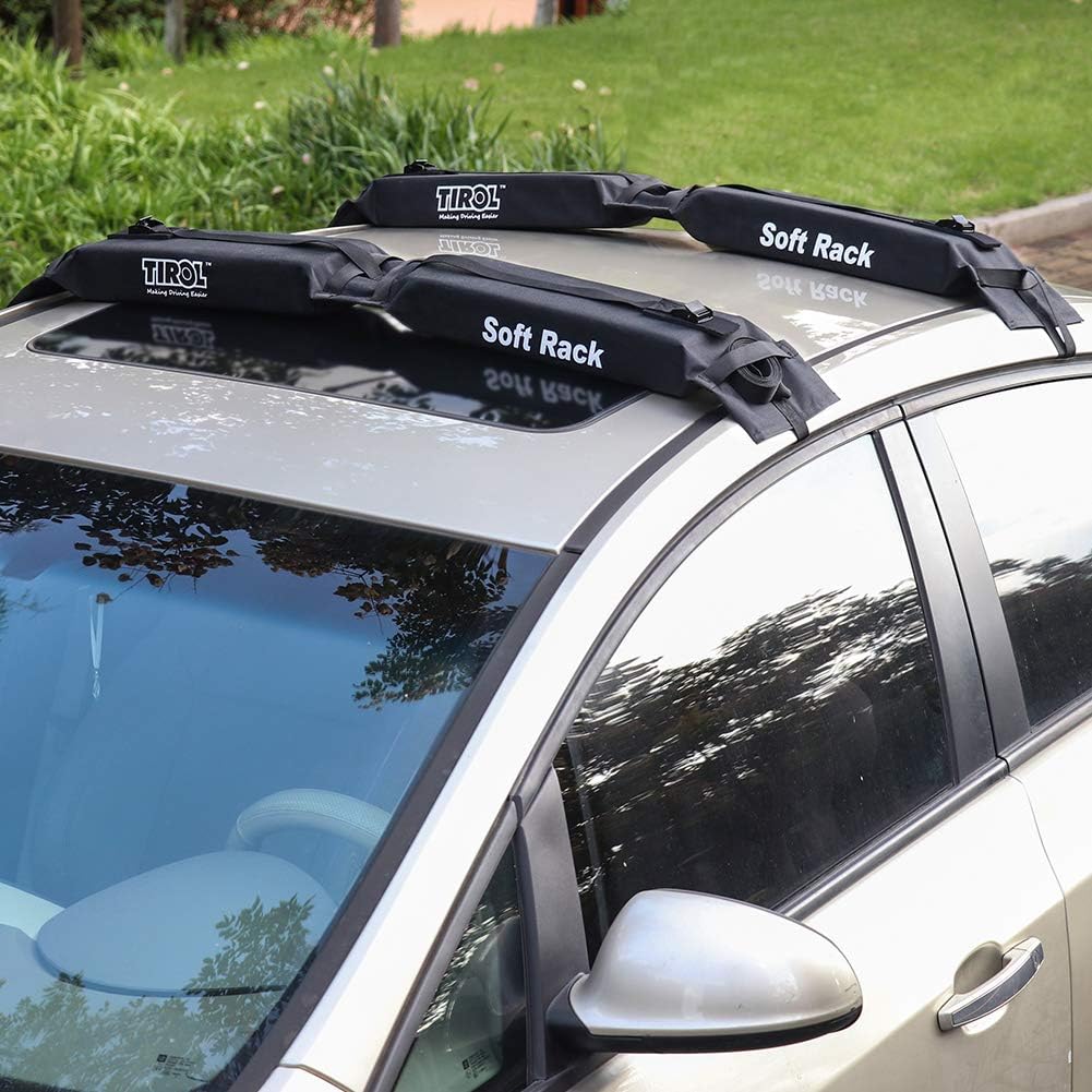 SmartSpec Soft Roof Rack 2 Pieces/Set roof rack load 60kgs universal roof rack Black easy racks suitable vehicle cargo carriers
