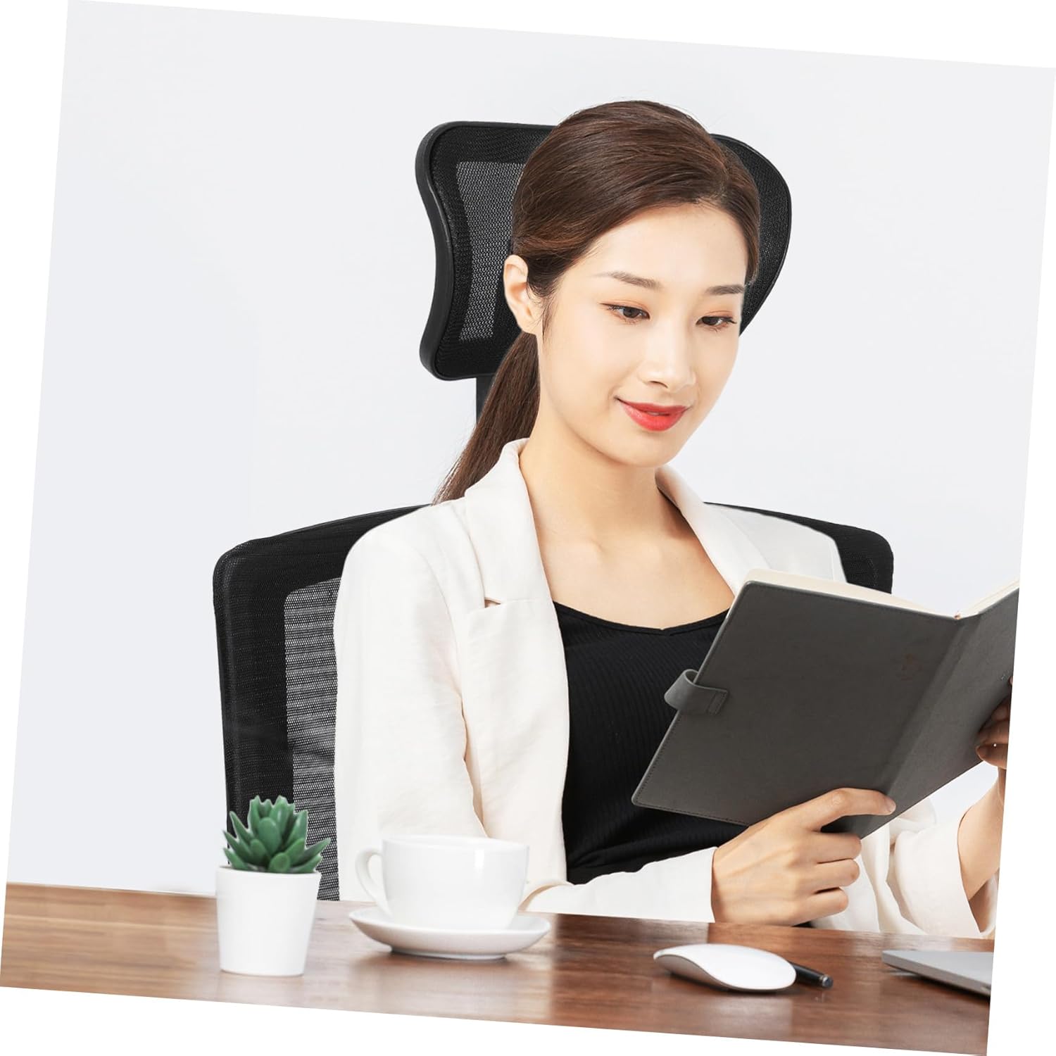 KICHOUSE Adjustable Mesh Headrest for Office Chair Gaming Chair Support Comfortable Neck Pillow for Computer Seat