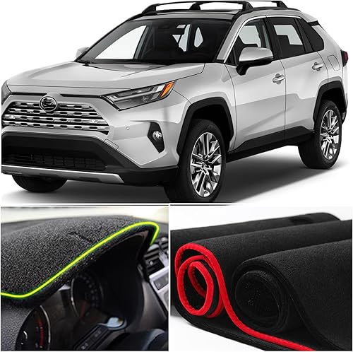 Miniatura 4 de Cubierta de tapete para salpicadero, consola central interior personalizada compatible con Toyota RAV4 SUV 2019, 2020, 2021, 2022, accesorios