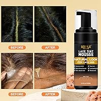 Vista 3 de Kit completo de pegamento de encaje con mousse de tinte de encaje, pegamento de peluca en aerosol de fusión de encaje para pelucas y extensiones