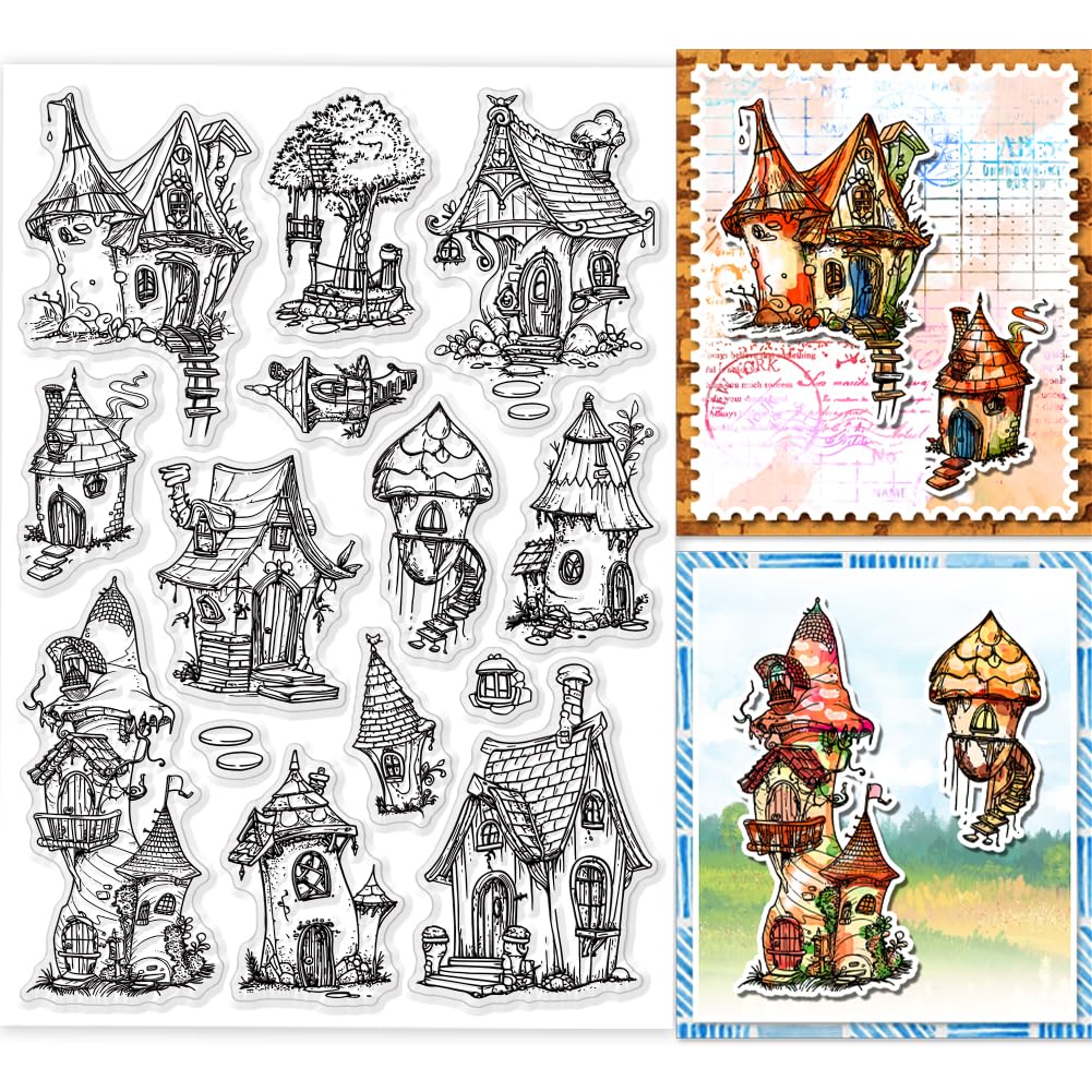 DIY Card Making Stamps Magic Fairy Door Clear Stamps - Transparent ...