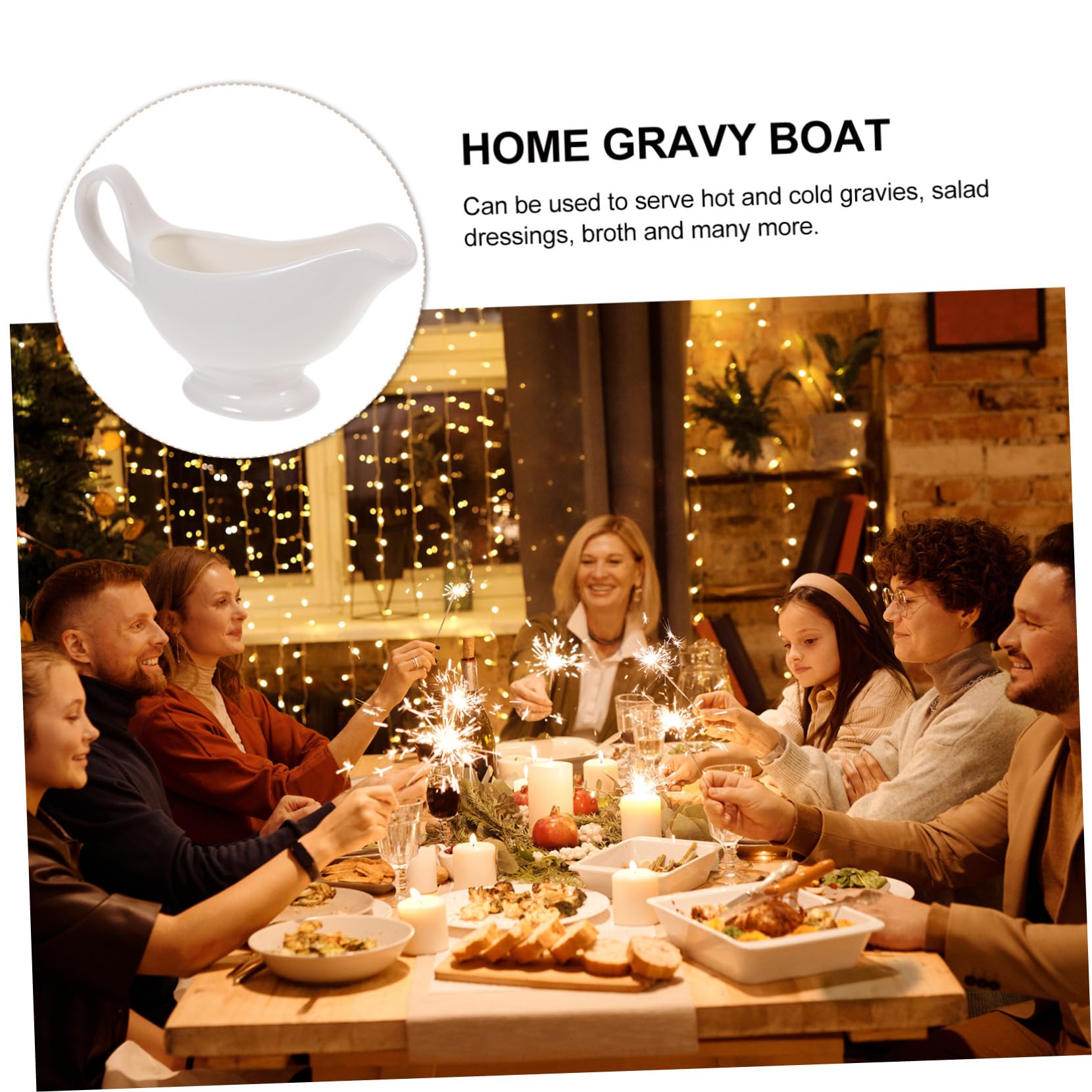 GLEAVI Ceramic Sauce Cup 200ml Gravy Boat Lid Versatile Use for Sauce Vinegar Spices