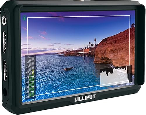 LILLIPUT 5 "A5 1920x1080 IPS Cámara Monitor de Campo 4K HDMI Entrada Salida Video para DSLR Cámara sin espejo DJI Ronin OSMO Handheld Sony A7S II