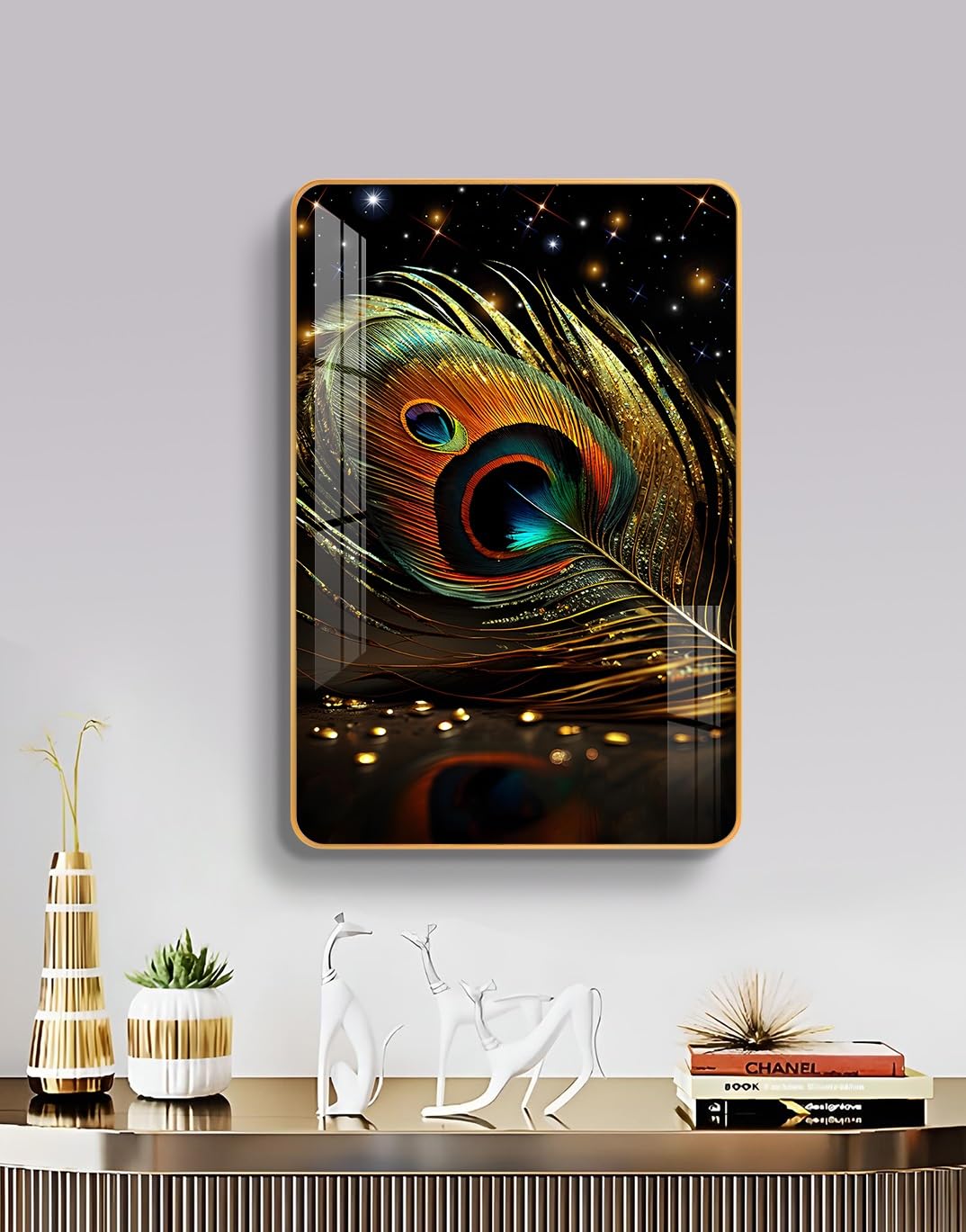 Golden Harmon Wood Wall Art Painting - Free Shipping -2 Golden Harmon Wood Wall Art Painting - Free Shipping -2