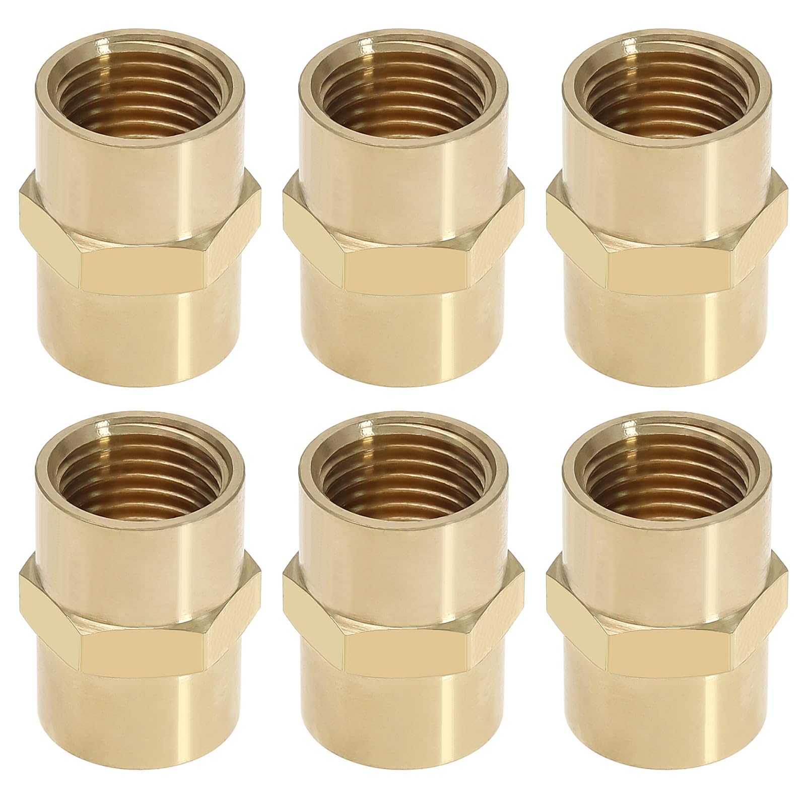 Raccord laiton 1/4 BSP femelle connecteur hexagonal droit tuyau carburant air