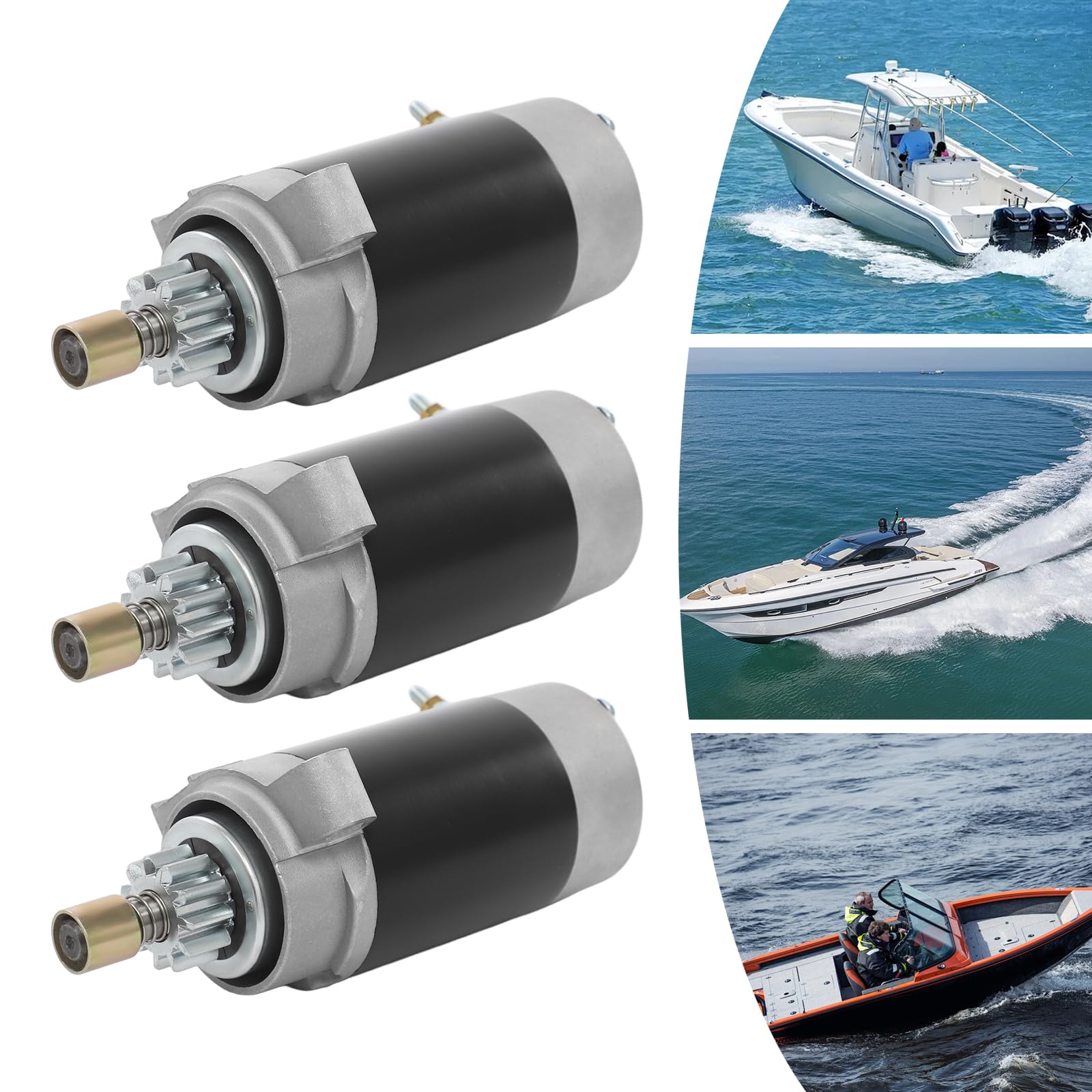 Set di 3 pezzi di ricambio per avviamento del motore fuoribordo in combinazione con F20 6AH-81800 6AH-81800-01 S108-125 410-44145 in laghi, serbatoi, zone costiere