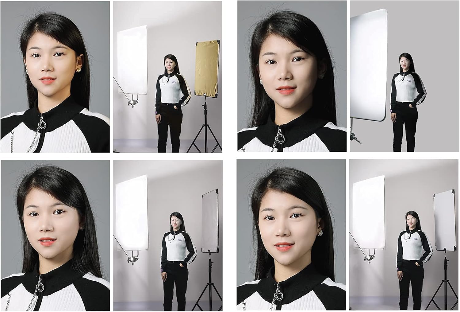 Soonpho 7" Standard Reflector Diffuser Lamp Shade Dish with 10° /30°/ 50° Degree Honeycomb Grid and 23" x 35"/60 x 90cm Light Reflector 5-in-1, Portable Collapsible Diffuser