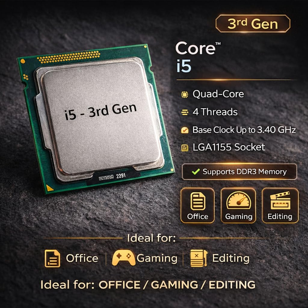 Amazon.in: Buy H61 Motherboard Combo with i5 3470 3rd Gen 3.2GHz
