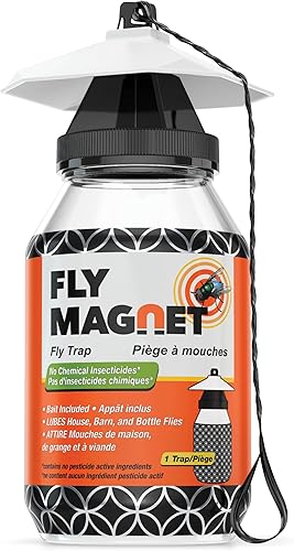 Miniatura 8 de Trampas para moscas al aire libre con cebo no tóxico soluble - Repelente de moscas solo para uso al aire libre - Controla moscas para patios,