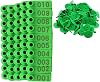 Sheep Ear Tags 100pcs 001-1000 Numbered Cow Tags Animal Ear Tag Animal Identification Ear Tags Livestock Ear Tags Plastic Ear Tags for Livestock Green 101-200