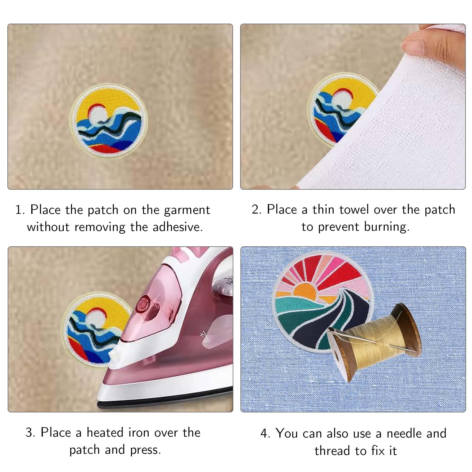 Set 9 Toppe Termoadesive Ricamate - Per Jeans, Giacche, Zaini E Abbigliamento - Foto 12