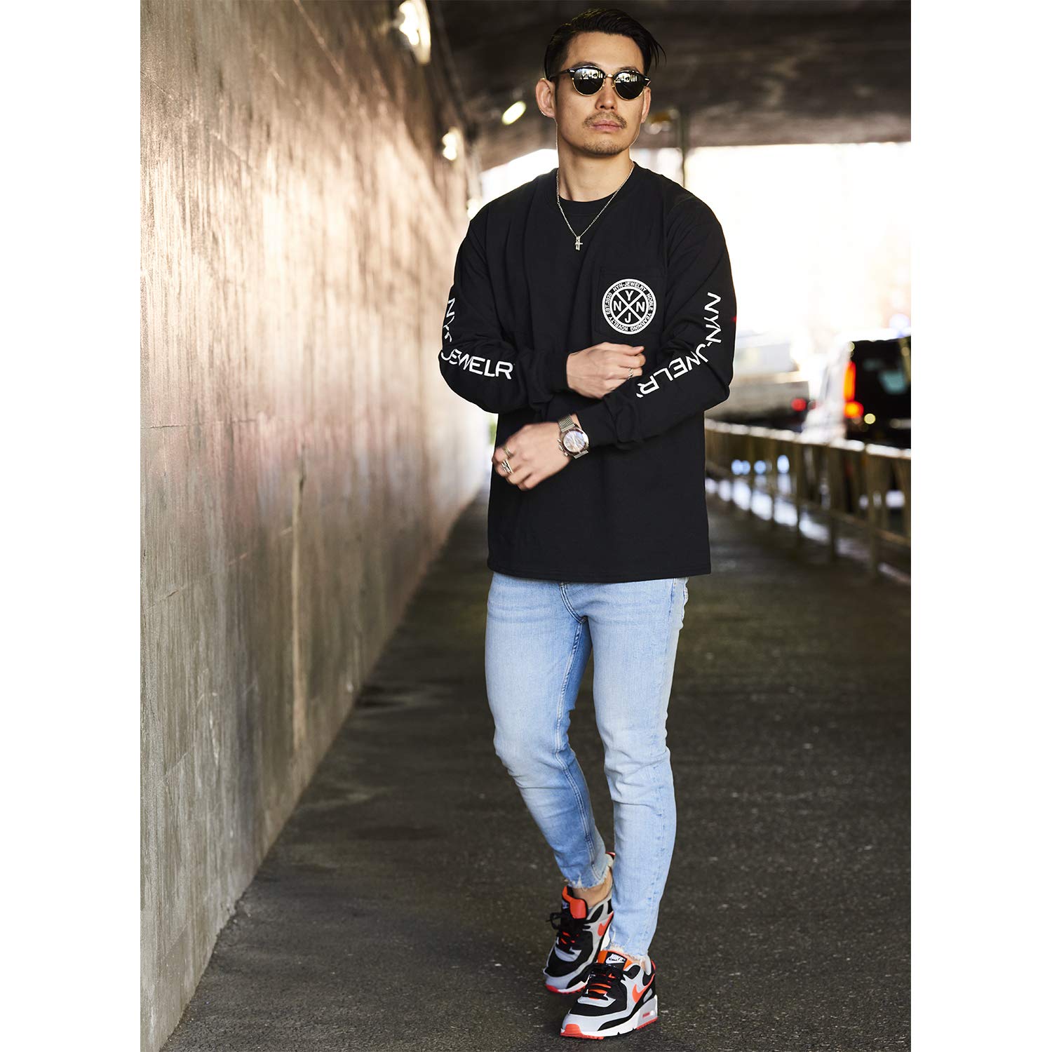 Amazon.co.jp: NYN-JEWELRY: L/S TEE