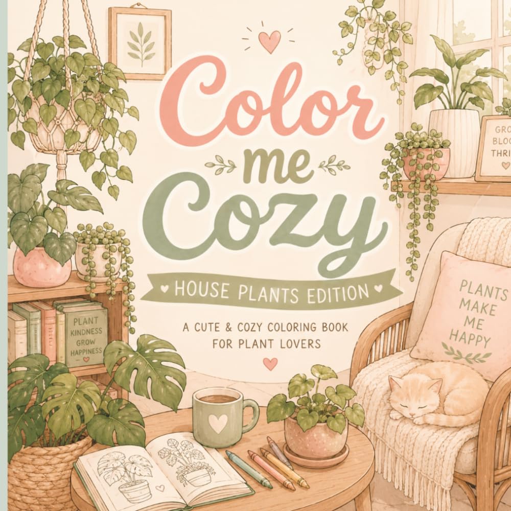 Color Me Cozy: House Plants Edition