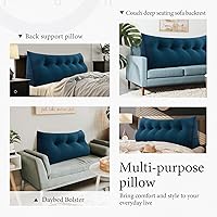 Vista 39 de Triangular Reading Pillow Wedge Headboard Back Support Pillow for Sitting up in Bed Daybed Bolster Backrest Couch Sofa Corner Cushion Medium Velvet