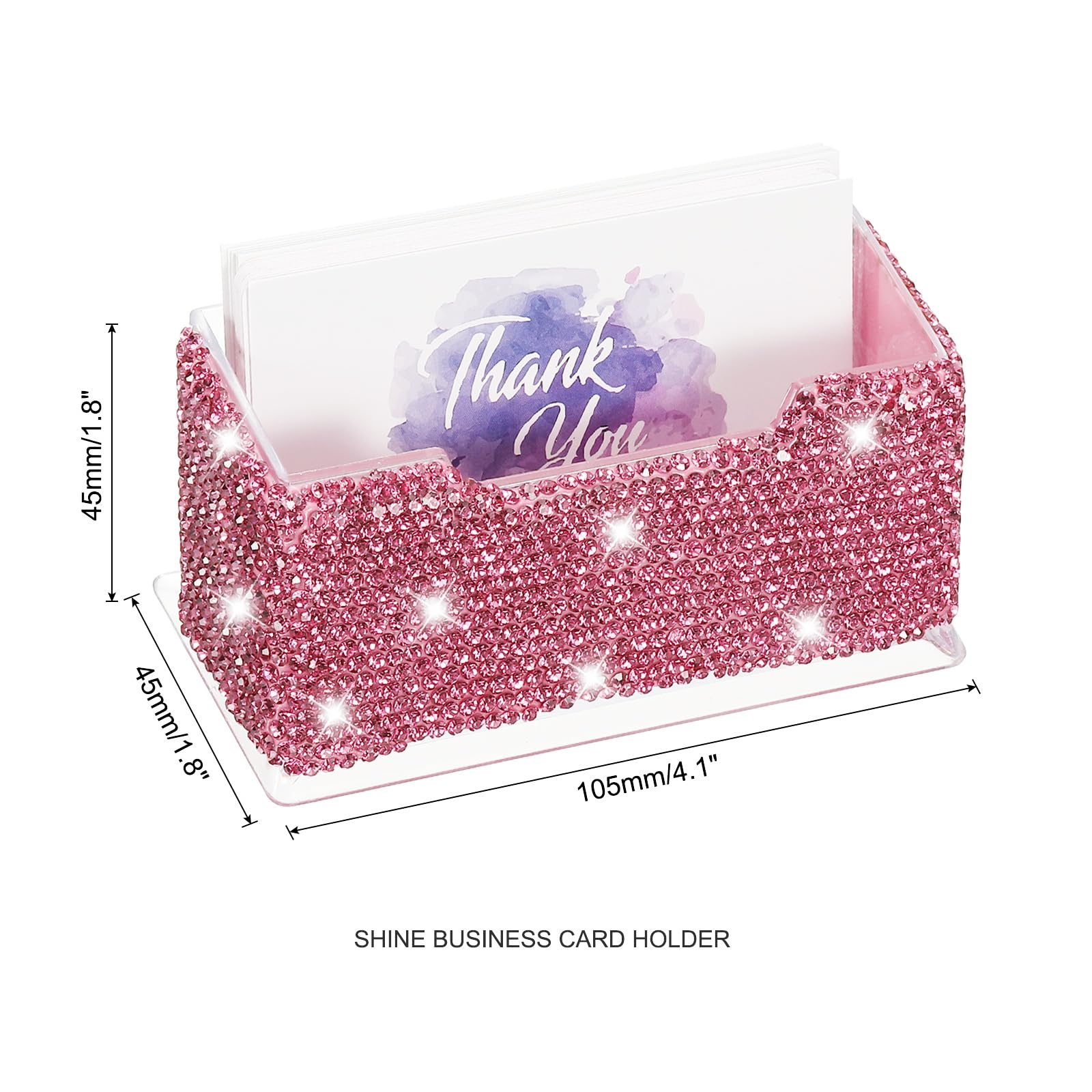 PATIKIL Rhinestone Business Card Holder - Image 2