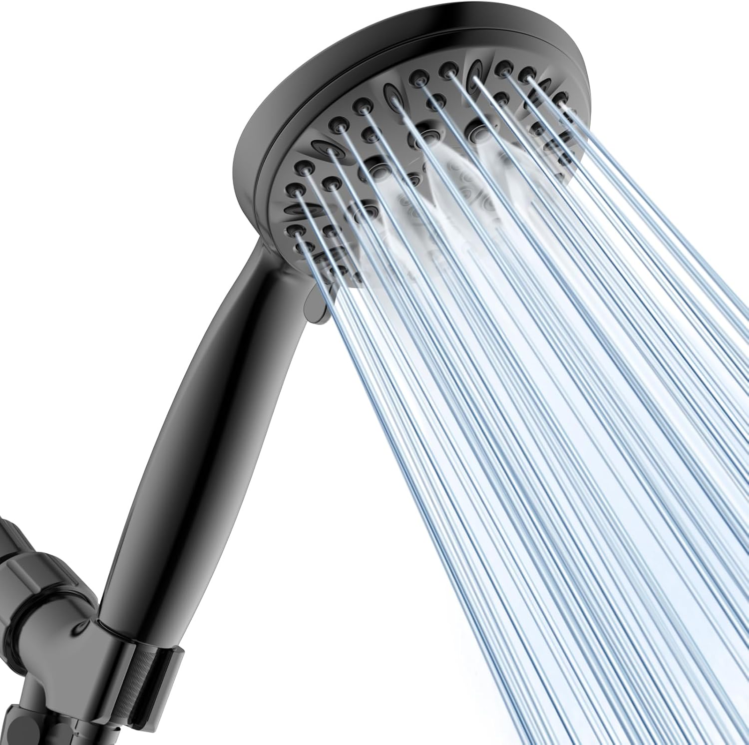 Matte Bla Shower Head, 6 Spray Modes Handheld Showerhead, High Prure