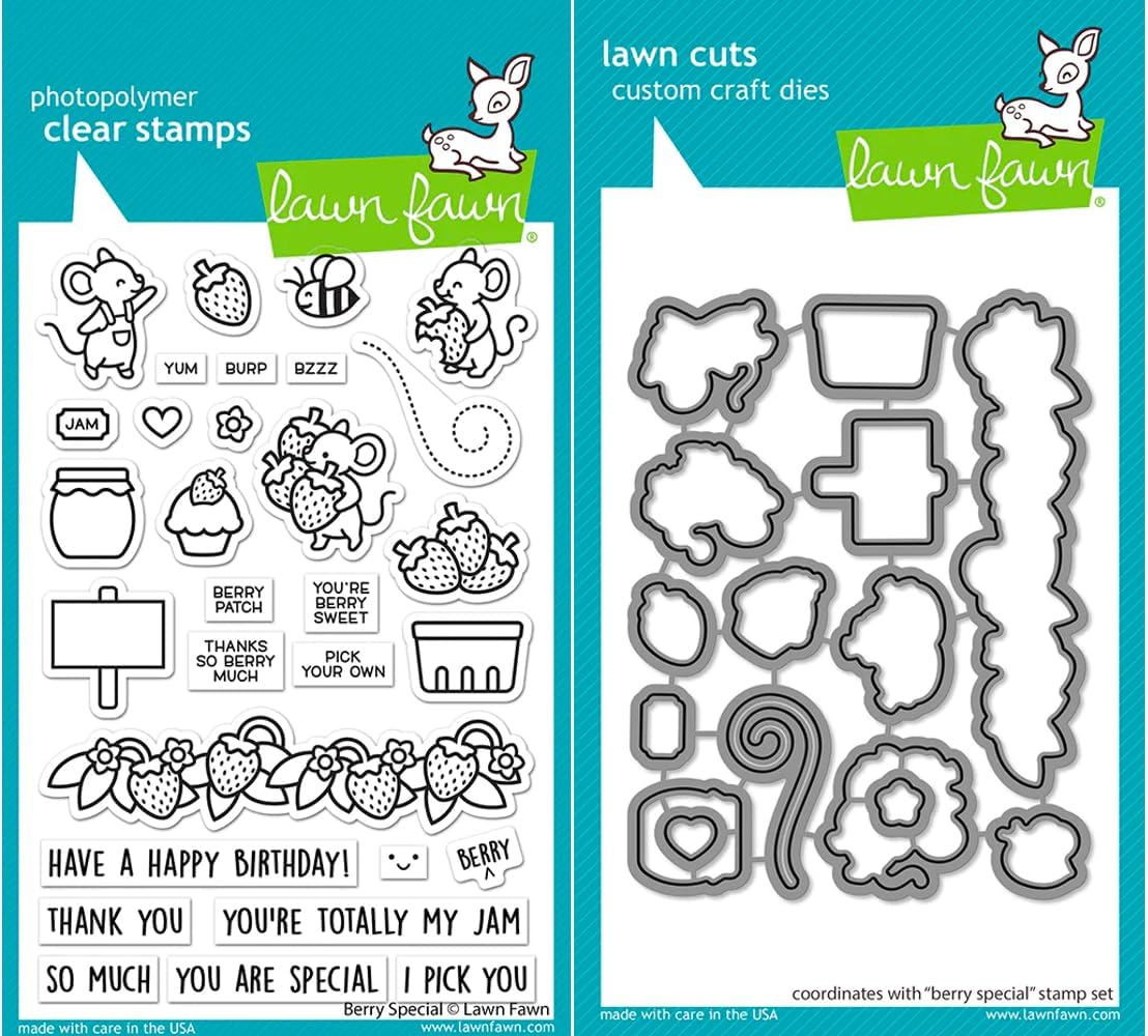 Lawn Fawn - Berry Special - Stamps, Dies and Pocket