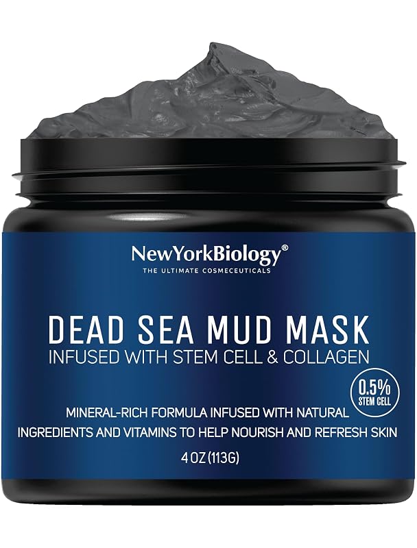 Máscara de lama do Mar Morto NEW YORK BIOLOGY THE ULTIMATE COSMECEUTICALS com células-tronco e colágeno, 113 g