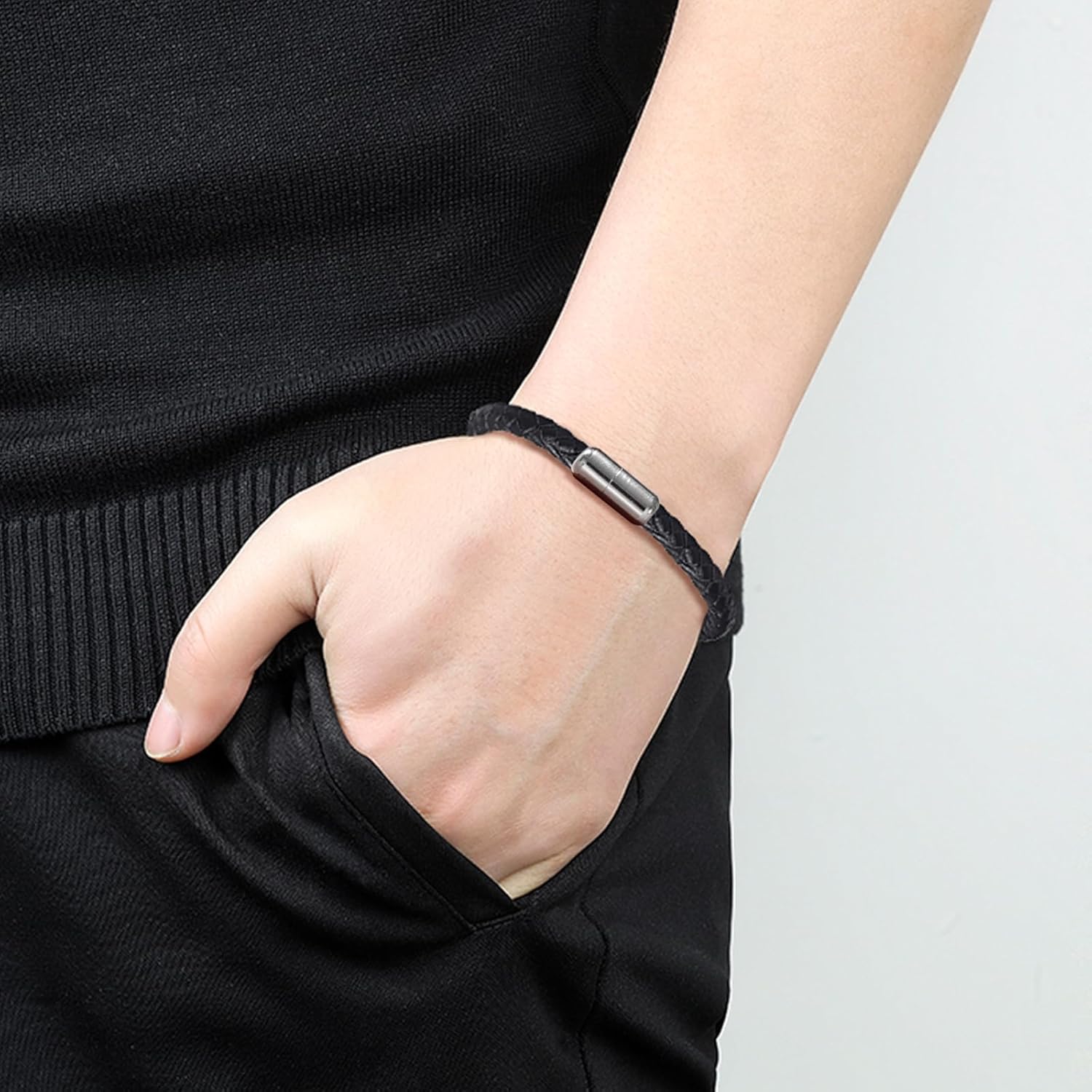 12 Pcs Breakaway Stainless Steel Clasps for Necklaces, Durable Safe Clasp Bead Barrel Connectors Buckle for DIY Jewelry Making Bracelet, Break Away Silver Clasp for 2mm Lanyard - Image 3