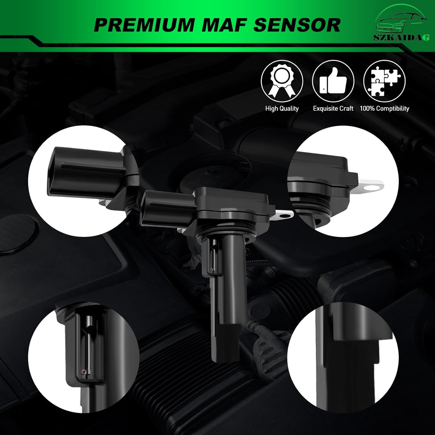 Mass Air Flow Sensor for:-Lexus IS250 ES350 GS350 IS350 RX350 for:-Toyota Corolla for:-RAV4 Camry Highlander Sienna Matrix for:-Scion xB tC (MAF Sensor 22204-31020)