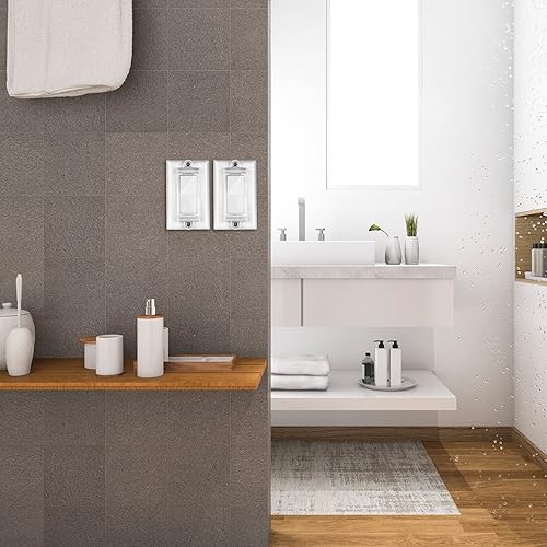 Miniatura 7 de Cubierta magnética para interruptor de luz, cubierta de salida de interruptor de luz para interruptores de pared planos y modernos, protección de