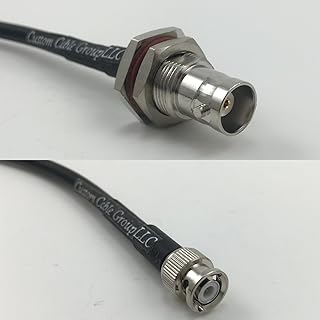 3 feet RG188 BNC FEMALE BIG BULKHEAD to MiniBNC Male Pigtail Jumper RF coaxial cable 50ohm Quick USA Shipping